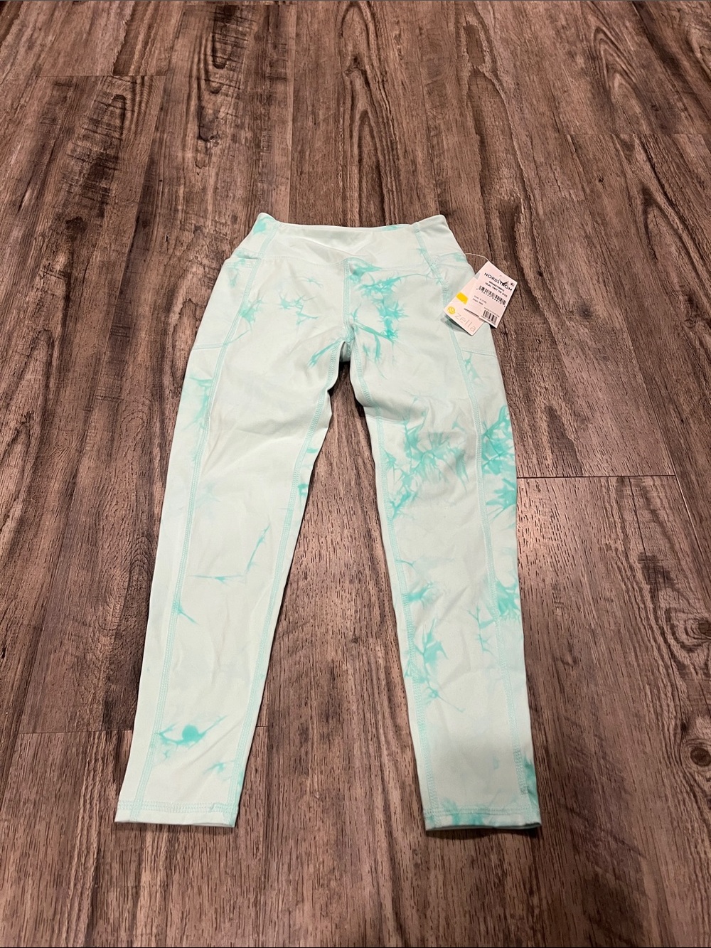 Zella Mint  Tie-Dye Kids Leggings